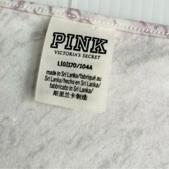 Pink by Victorias Secret long sleeve python print bodysuit size large - Picture 5 of 8